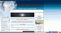 Desktop Screenshot of life-and-matter.com