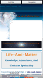 Mobile Screenshot of life-and-matter.com