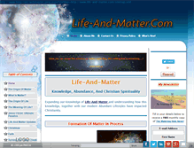 Tablet Screenshot of life-and-matter.com